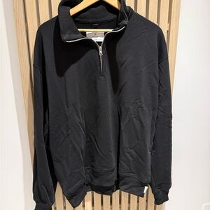 Reigning Champ Black Zip-Up Men's Sweater